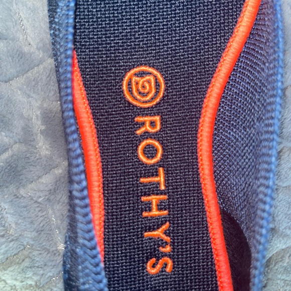 Retired blue plaid Rothy’s “the flat”. Size 7 W - Picture 4 of 7